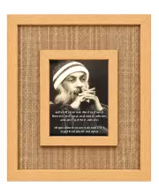 Osho Laminated Jute Wall Photo Frame, 14 X 16 Inch (F174142)