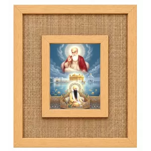 Guru Nanak Dev Ji Laminated Jute Wall Photo Frame, 14 X 16 Inch (F174146) Guru Nanak Dev Ji Laminated Jute Wall Photo Frame, 14 X 16 Inch (F174146)
