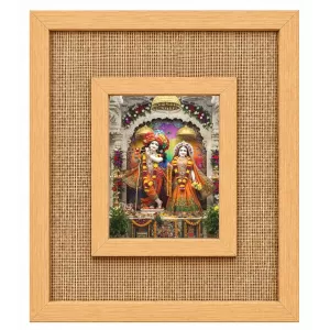 Radha Krishna Laminated Jute Wall Photo Frame, 14 X 16 Inch (F174147) Radha Krishna Laminated Jute Wall Photo Frame, 14 X 16 Inch (F174147)
