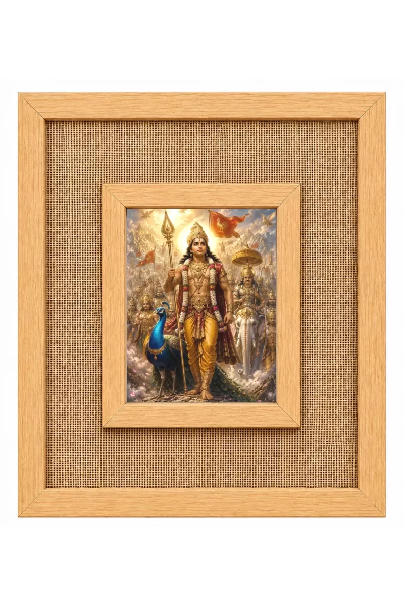 Lord Laminated Jute Wall Photo Frame, 14 X 16 Inch (F174152)