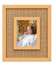 Sri Sri Ravi Shankar Laminated Jute Wall Photo Frame, 14 X 16 Inch (F174158)