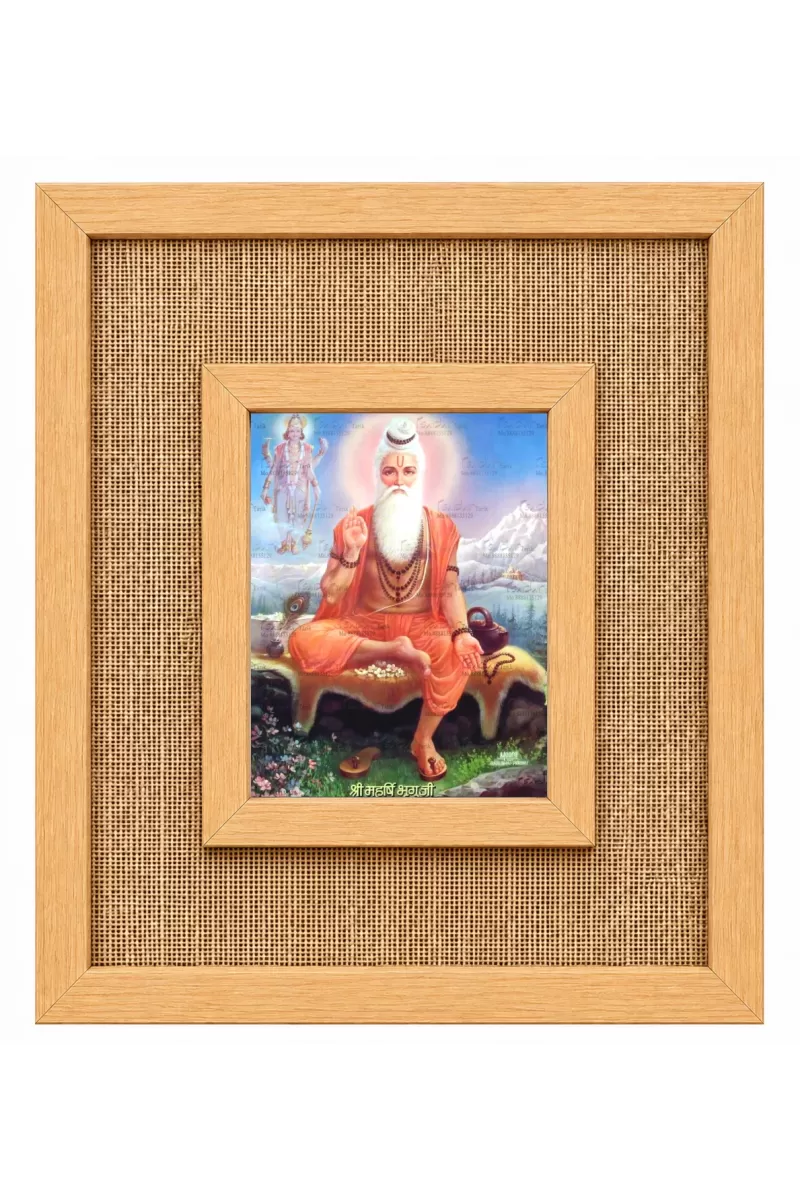 Adi Shankaracharya Laminated Jute Wall Photo Frame, 14 X 16 Inch (F174159)