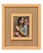 Radha Laminated Jute Wall Photo Frame, 14 X 16 Inch (F174160)