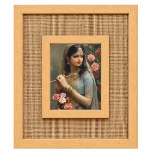 Radha Laminated Jute Wall Photo Frame, 14 X 16 Inch (F174160) Radha Laminated Jute Wall Photo Frame, 14 X 16 Inch (F174160)
