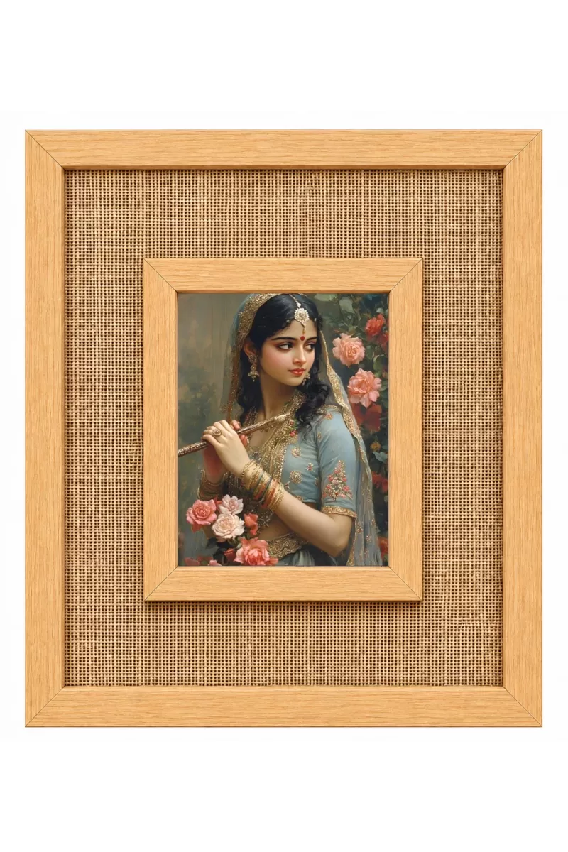 Radha Laminated Jute Wall Photo Frame, 14 X 16 Inch (F174160)