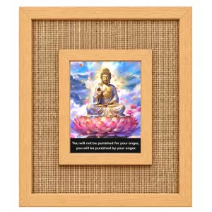 Buddha Laminated Jute Wall Photo Frame, 14 X 16 Inch (F174164) Buddha Laminated Jute Wall Photo Frame, 14 X 16 Inch (F174164)