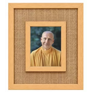 Radhanath Swami Laminated Jute Wall Photo Frame, 14 X 16 Inch (F174165) Radhanath Swami Laminated Jute Wall Photo Frame, 14 X 16 Inch (F174165)
