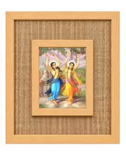Shree Chaitannya Laminated Jute Wall Photo Frame, 14 X 16 Inch (F174166)