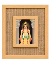 Shree Krishna Laminated Jute Wall Photo Frame, 14 X 16 Inch (F174169)
