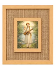 Shree Namdev Maharaj Laminated Jute Wall Photo Frame, 14 X 16 Inch (F174171)