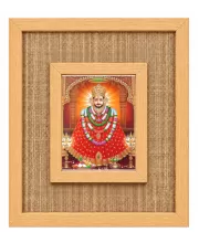 Khatu Shyam Laminated Jute Wall Photo Frame, 14 X 16 Inch (F174172)