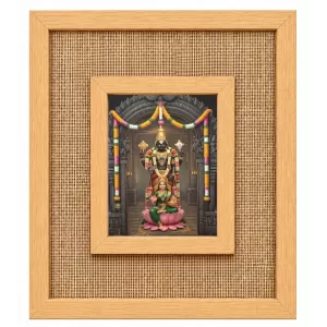 Tirupati Balaji Laminated Jute Wall Photo Frame, 14 X 16 Inch (F174177) Tirupati Balaji Laminated Jute Wall Photo Frame, 14 X 16 Inch (F174177)