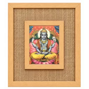 Lord Vishnu Laminated Jute Wall Photo Frame, 14 X 16 Inch (F174185) Lord Vishnu Laminated Jute Wall Photo Frame, 14 X 16 Inch (F174185)