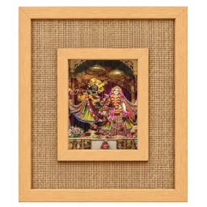 Radha Krishna Laminated Jute Wall Photo Frame, 14 X 16 Inch (F174192) Radha Krishna Laminated Jute Wall Photo Frame, 14 X 16 Inch (F174192)