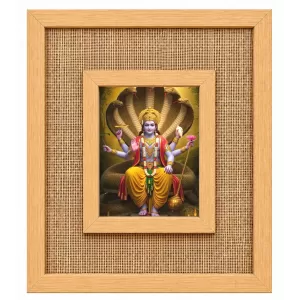 Lord Vishnu Laminated Jute Wall Photo Frame, 14 X 16 Inch (F174195) Lord Vishnu Laminated Jute Wall Photo Frame, 14 X 16 Inch (F174195)