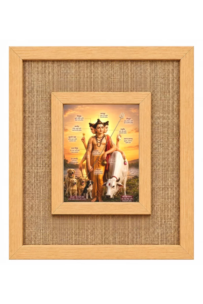 Dattaguru Laminated Jute Wall Photo Frame, 14 X 16 Inch (F174197)