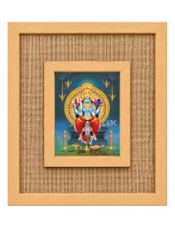 Lord Shani Laminated Jute Wall Photo Frame, 14 X 16 Inch (F174198)