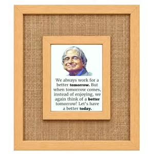 A. P. J. Abdul Kalam Laminated Jute Wall Photo Frame, 14 X 16 Inch (F174201) A. P. J. Abdul Kalam Laminated Jute Wall Photo Frame, 14 X 16 Inch (F174201)