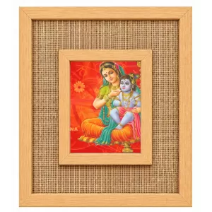 Yashoda Krishna Laminated Jute Wall Photo Frame, 14 X 16 Inch (F174203) Yashoda Krishna Laminated Jute Wall Photo Frame, 14 X 16 Inch (F174203)