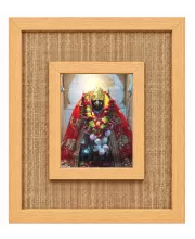 Maa Kaali Laminated Jute Wall Photo Frame, 14 X 16 Inch (F174210)