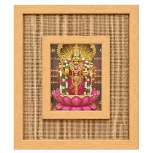 Goddess Lakshmi Laminated Jute Wall Photo Frame, 14 X 16 Inch (F174215) Goddess Lakshmi Laminated Jute Wall Photo Frame, 14 X 16 Inch (F174215)