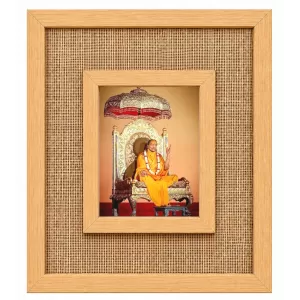 Jagadguru Kripalu Maharaj Laminated Jute Wall Photo Frame, 14 X 16 Inch (F174231) Jagadguru Kripalu Maharaj Laminated Jute Wall Photo Frame, 14 X 16 Inch (F174231)