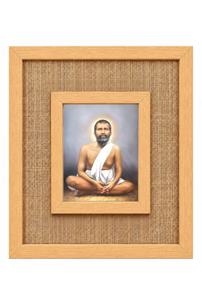 Ramakrishna Paramahamsa Laminated Jute Wall Photo Frame, 14 X 16 Inch (F174232)