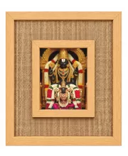 Lord Venkatswar Laminated Jute Wall Photo Frame, 14 X 16 Inch (F174234)
