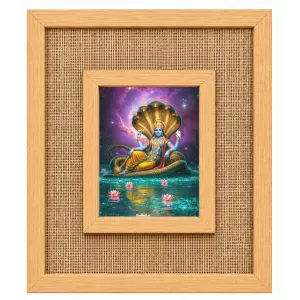 Lord Vishnu Laminated Jute Wall Photo Frame, 14 X 16 Inch (F174243) Lord Vishnu Laminated Jute Wall Photo Frame, 14 X 16 Inch (F174243)