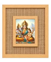 Maa Durga Laminated Jute Wall Photo Frame, 14 X 16 Inch (F174253)