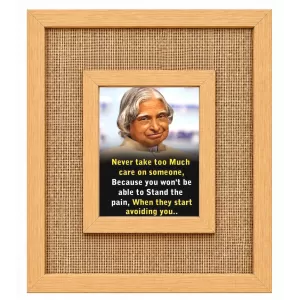 A. P. J. Abdul Kalam Laminated Jute Wall Photo Frame, 14 X 16 Inch (F174255) A. P. J. Abdul Kalam Laminated Jute Wall Photo Frame, 14 X 16 Inch (F174255)