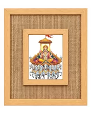 Surya Dev Laminated Jute Wall Photo Frame, 14 X 16 Inch (F174260)
