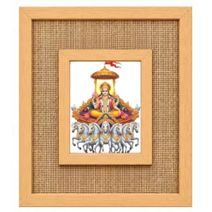 Surya Dev Laminated Jute Wall Photo Frame, 14 X 16 Inch (F174260)