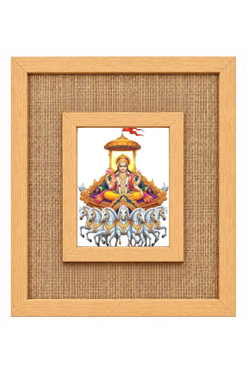 Surya Dev Laminated Jute Wall Photo Frame, 14 X 16 Inch (F174260)