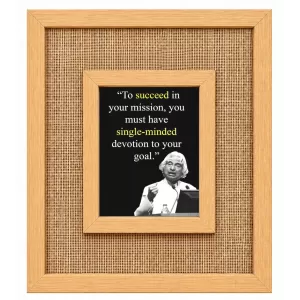 A P J Abdul Kalam Laminated Jute Wall Photo Frame, 14 X 16 Inch (F174261) A P J Abdul Kalam Laminated Jute Wall Photo Frame, 14 X 16 Inch (F174261)
