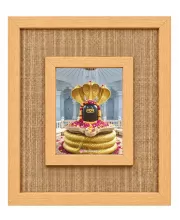Shiva Lingam Laminated Jute Wall Photo Frame, 14 X 16 Inch (F174263)