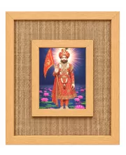 Khatu Shyam Laminated Jute Wall Photo Frame, 14 X 16 Inch (F174265)