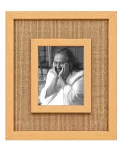 Shri Shri Ravi Shankar Laminated Jute Wall Photo Frame, 14 X 16 Inch (F174267)