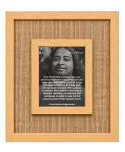 Paramahansa Yogananda Laminated Jute Wall Photo Frame, 14 X 16 Inch (F174276)