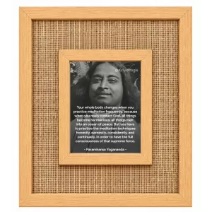 Paramahansa Yogananda Laminated Jute Wall Photo Frame, 14 X 16 Inch (F174276) Paramahansa Yogananda Laminated Jute Wall Photo Frame, 14 X 16 Inch (F174276)