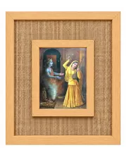 Mira Bai Laminated Jute Wall Photo Frame, 14 X 16 Inch (F174278)