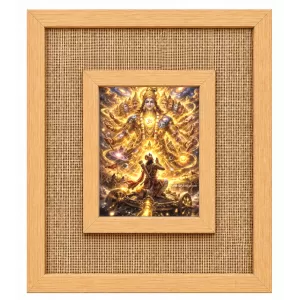 Lord Laminated Jute Wall Photo Frame, 14 X 16 Inch (F174281)