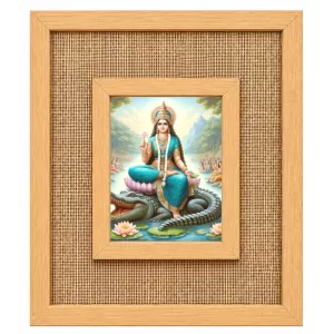 Maa Ganga Laminated Jute Wall Photo Frame, 14 X 16 Inch (F174282) Maa Ganga Laminated Jute Wall Photo Frame, 14 X 16 Inch (F174282)