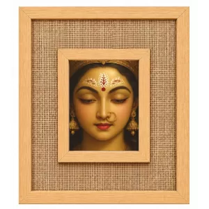 Durga Maa Laminated Jute Wall Photo Frame, 14 X 16 Inch (F174285) Durga Maa Laminated Jute Wall Photo Frame, 14 X 16 Inch (F174285)