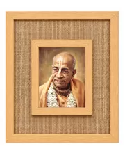 Srila Prabhupada Laminated Jute Wall Photo Frame, 14 X 16 Inch (F174289)