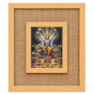 Lord Vishnu Laminated Jute Wall Photo Frame, 14 X 16 Inch (F174291) Lord Vishnu Laminated Jute Wall Photo Frame, 14 X 16 Inch (F174291)