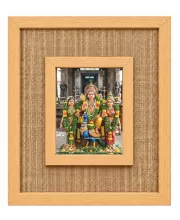 Lord Murugan Laminated Jute Wall Photo Frame, 14 X 16 Inch (F174294)