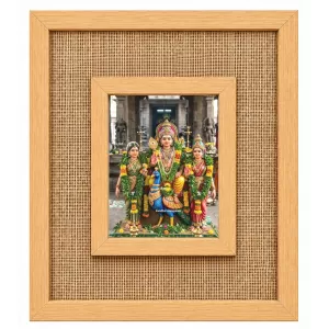 Lord Murugan Laminated Jute Wall Photo Frame, 14 X 16 Inch (F174294) Lord Murugan Laminated Jute Wall Photo Frame, 14 X 16 Inch (F174294)