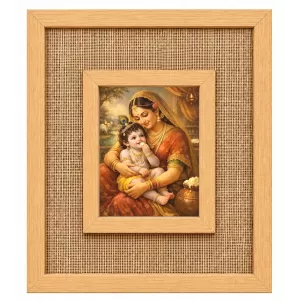 Yashoda Krishna Laminated Jute Wall Photo Frame, 14 X 16 Inch (F174306) Yashoda Krishna Laminated Jute Wall Photo Frame, 14 X 16 Inch (F174306)