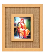 Swami Vivekananda Laminated Jute Wall Photo Frame, 14 X 16 Inch (F174321)